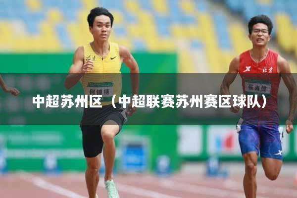 中超苏州区（中超联赛苏州赛区球队）